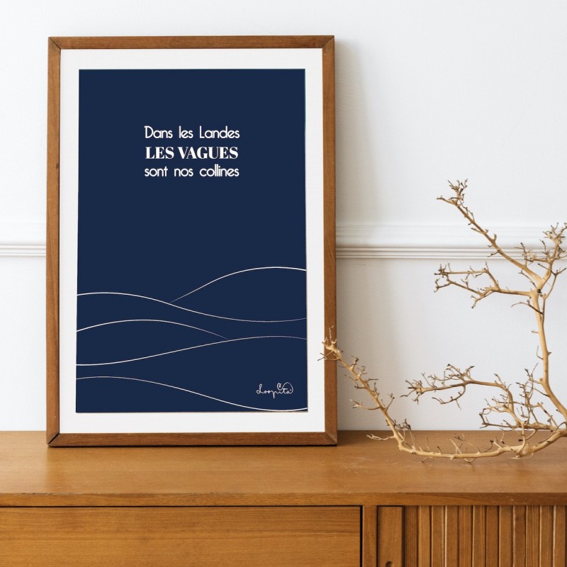 Affiche waves of the Landes