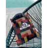 Lined waterproof swimwear bag - "Rectangle on pumpkin"