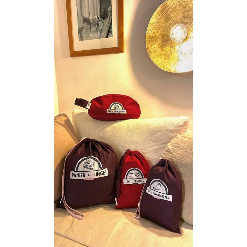 Sac à linge Rouge uni
