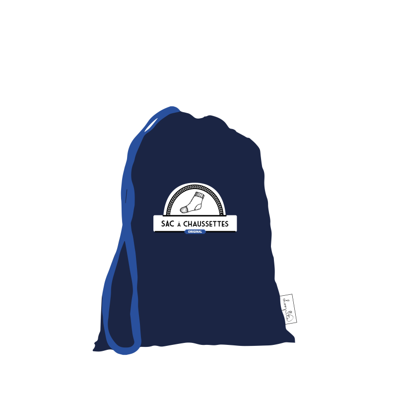 Sac à Chaussettes "Bleu uni" Sac à Chaussettes "Bleu uni"