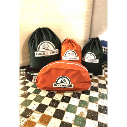 Sac à Chaussettes "Vert uni"