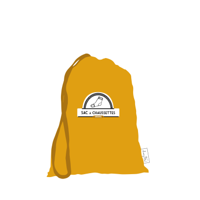Sac à Chaussettes "Jaune uni"