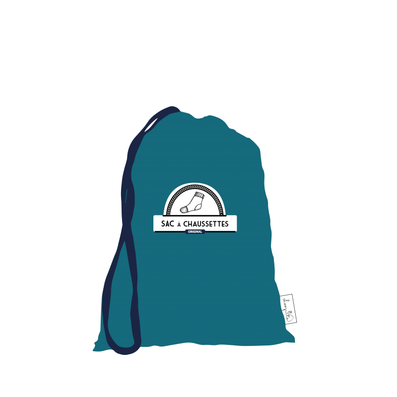 Sac à Chaussettes "Turquoise uni" Sac à Chaussettes "Turquoise uni"