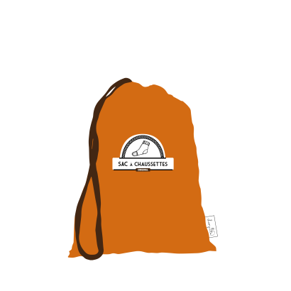 Sac à Chaussettes "Oranger uni"