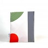 Lined waterproof swimwear bag - "Lines of the Orange"