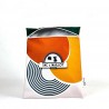 Lined waterproof swimwear bag - "Green circles"