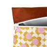 Lined waterproof swimwear bag - "Pink Fleurs"