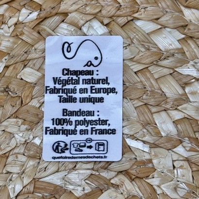 Chapeau événementiel personnalisable type canotier, 100% europe