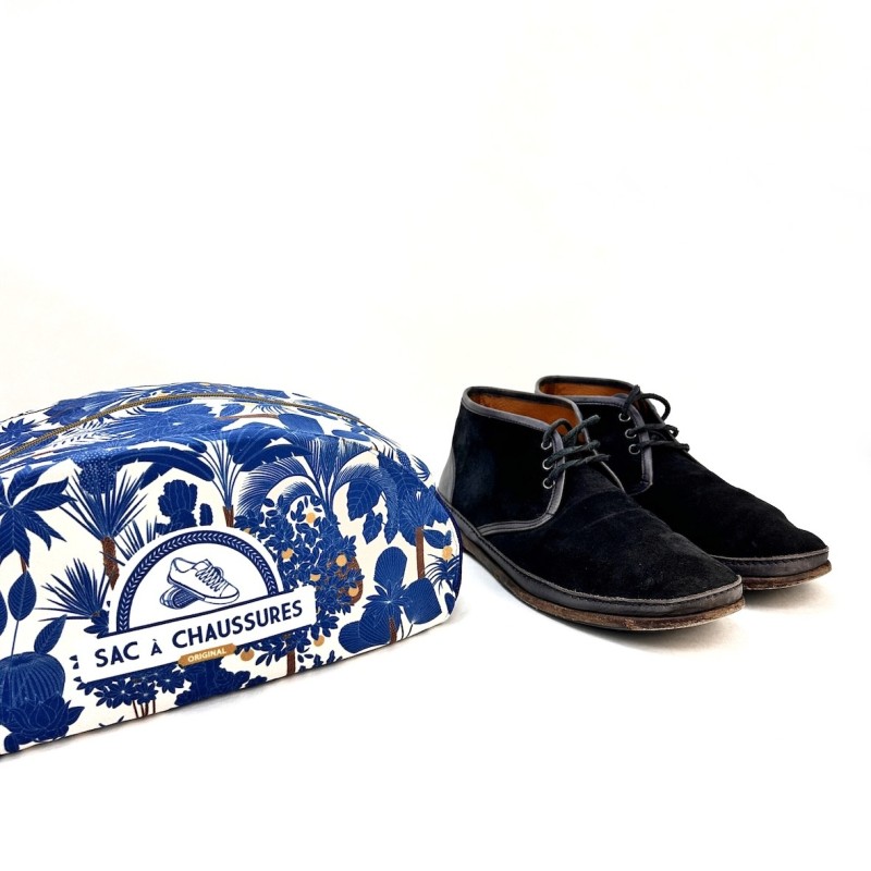 Sac à chaussures Jardin Bleu