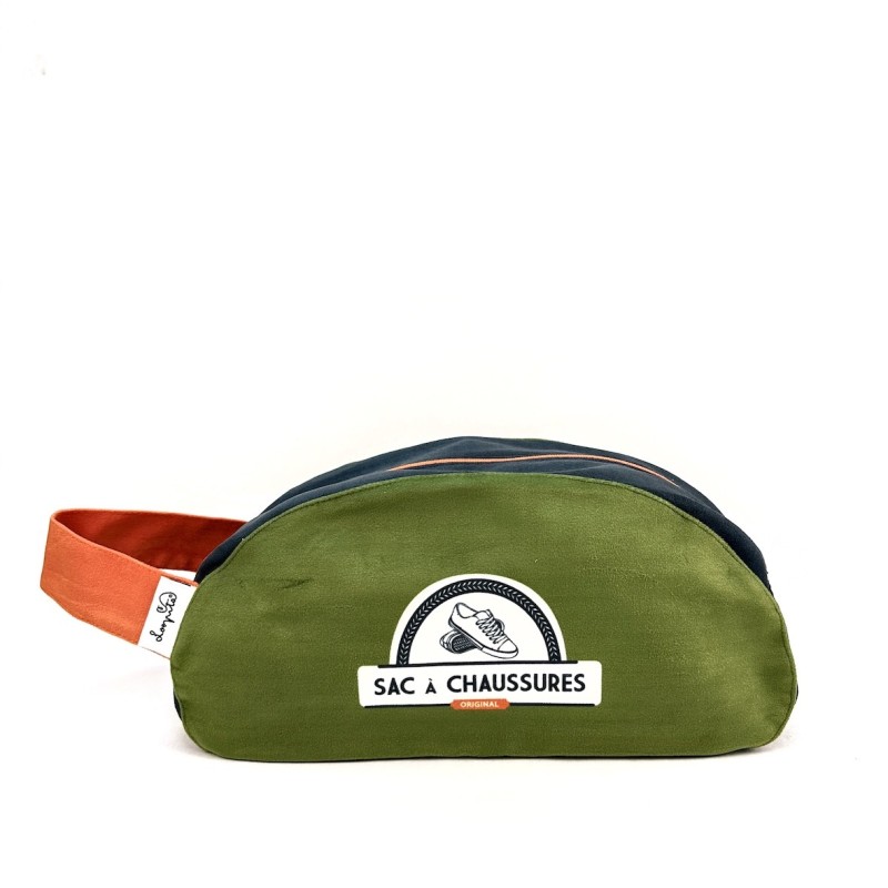 Sac à Chaussures Loopita - Vert avec une pointe d'oranger