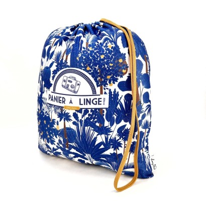 Sac à linge Jardin Bleu