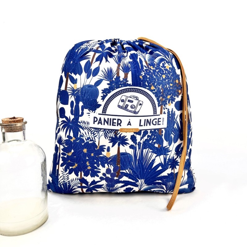Sac à linge Jardin Bleu