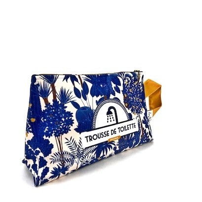 Trousse de toilette Jardin Bleu