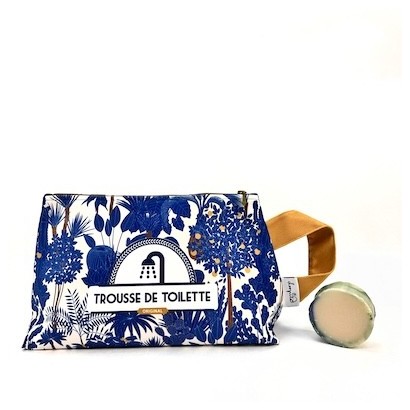 Trousse de toilette Jardin Bleu