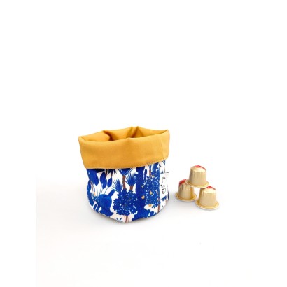 Panier réversible Jardin Bleu - taille S