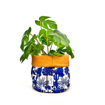 Panier réversible Jardin Bleu - taille M