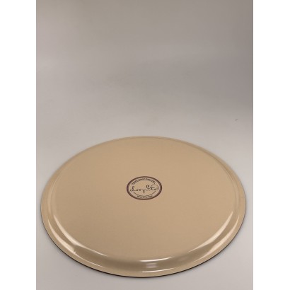 Plateau rond, 42cm de diamètre, d'une qualité incroyable, motif : Landes