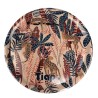 Plateau rond, 42cm de diamètre, d'une qualité incroyable, motif : Tiap, Panthères