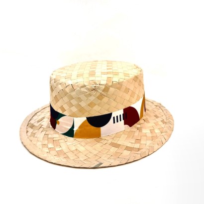 Chapeau événementiel personnalisable type canotier, 100% europe