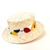 Chapeau événementiel personnalisable type canotier, 100% europe
