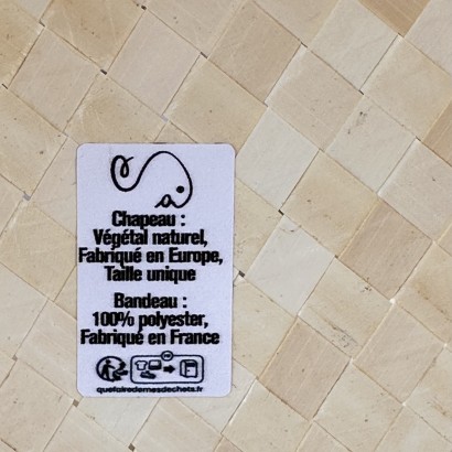 Chapeau événementiel personnalisable type canotier, 100% europe