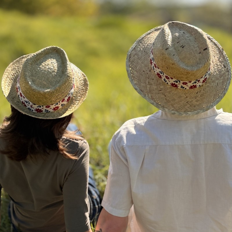 Lot de 25 chapeaux personnalisés en paille – Mariages, EVJF et événements