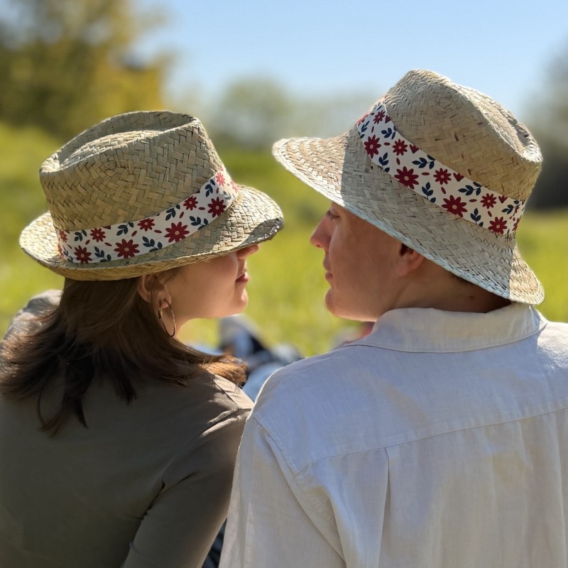 Lot de 70 chapeaux personnalisés en paille – Mariages, EVJF et événements