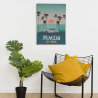 Affiche rétro Mimizan Les Bains