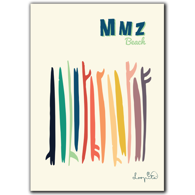 Affiche Surf Colors