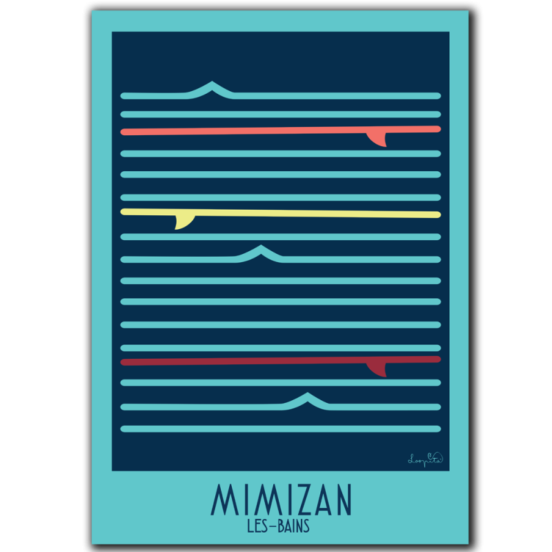 Affiche Mer Bleue