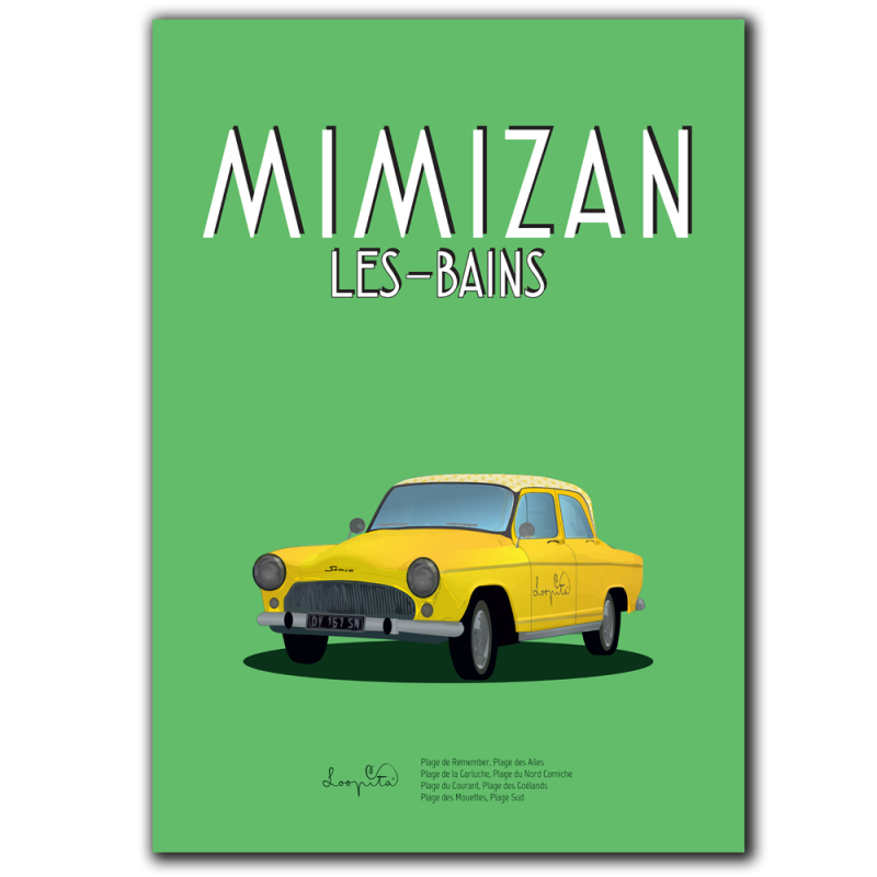 Affiche Yellow car