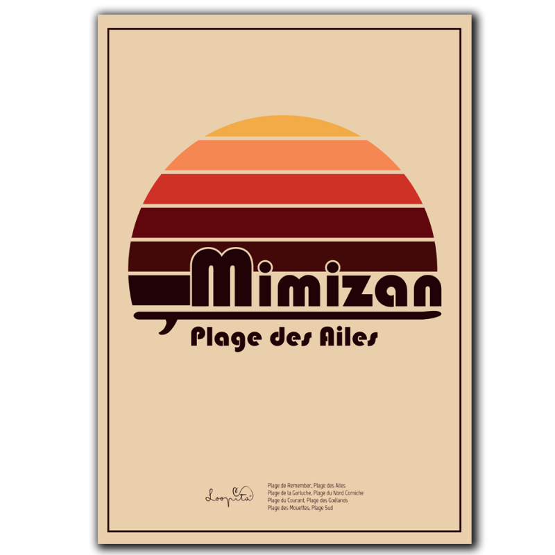 Affiche Plage des Ailes