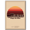 Affiche Plage des Ailes, Mimizan Landes