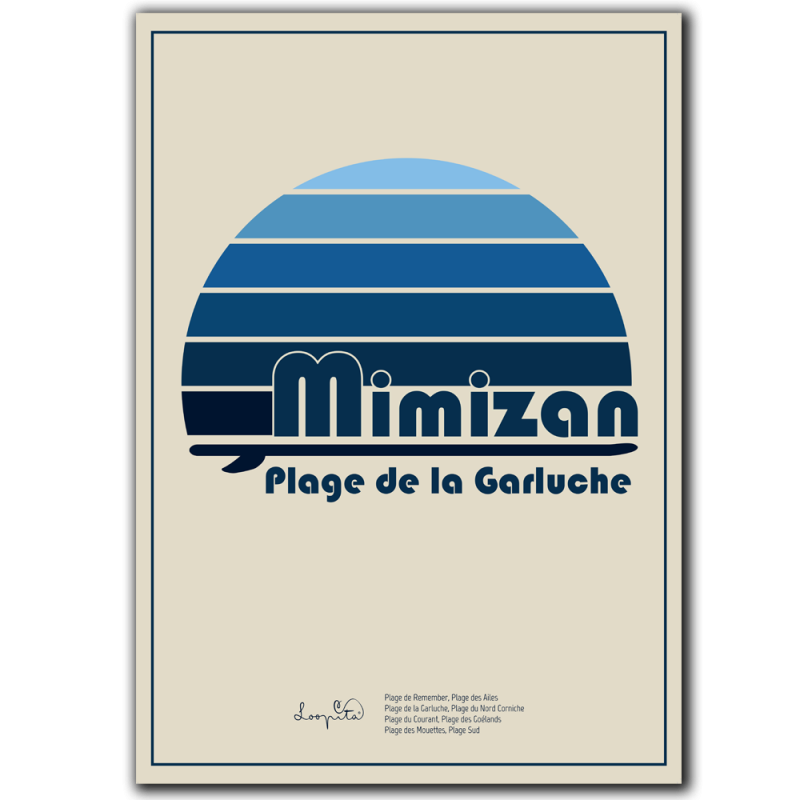 Affiche Plage de la Garluche