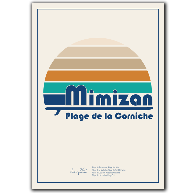Affiche Corniche Beach