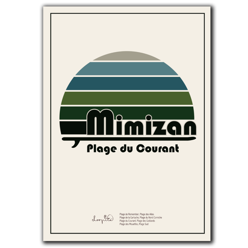 Affiche Plage du Courant