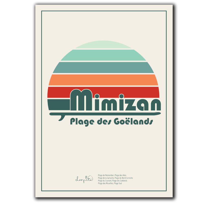 Affiche Plage des Goëlands