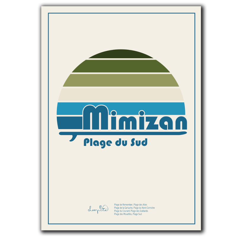 Affiche Plage du Sud