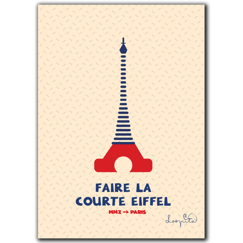 Affiche Courte Eiffel
