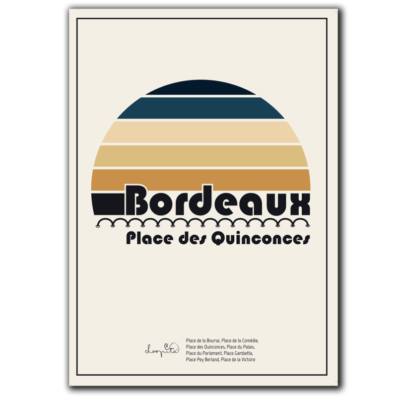 Affiche Place des Quinconces