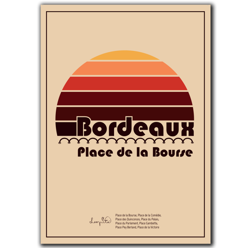 Affiche Place de la Bourse