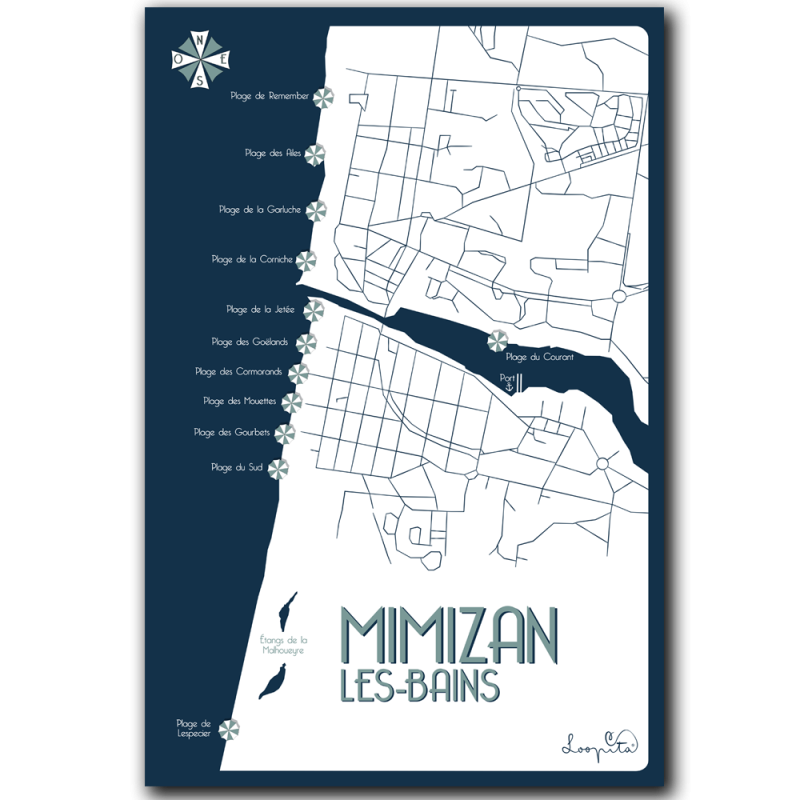 Affiche Mimizan from the sky