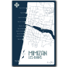 Affiche Mimizan Plage vue du ciel