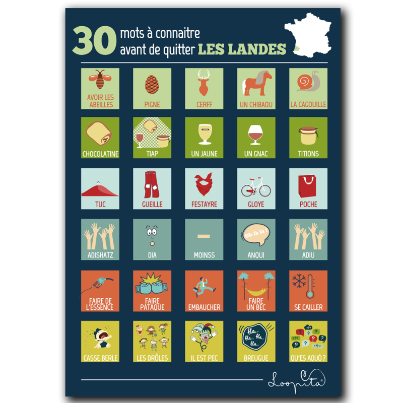 Affiche 30 words from Les Landes