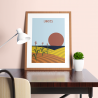 Affiche : Épis de Maïs sur fond d'océan !