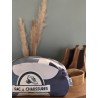 Sac à chaussures en velours "Autour du Bleu"
