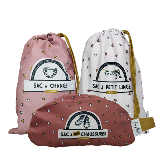 kit de 3 sacs à de voyage petite fille 2-5 ans LOOPITA