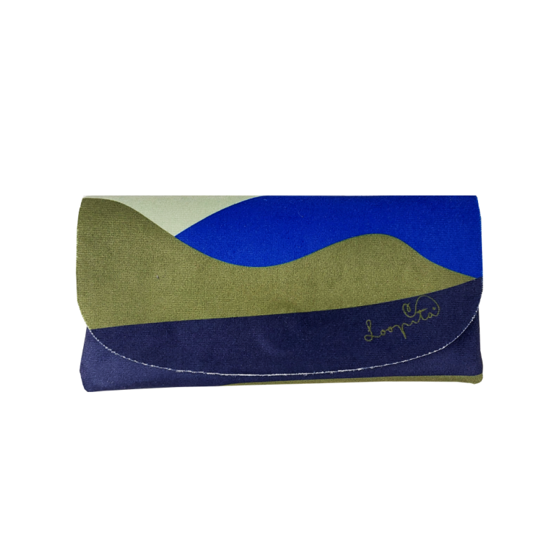 Etui à lunettes Du vert et du bleu