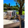 "Kiwi foliage" cushion cover