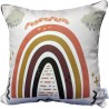 Anger cushion, 40x40cm in velvet "The Rainbow"